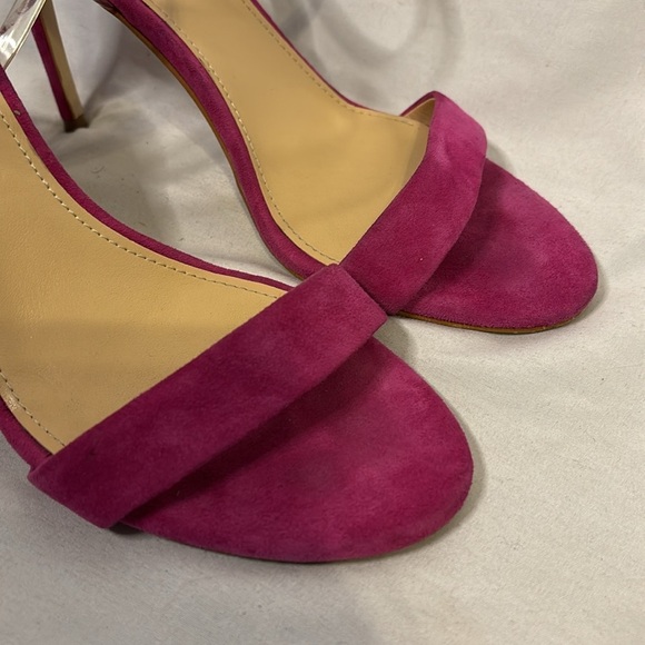 Guess Women's Kabelle4 Heeled Sandal Fuchsia Size 9 Strappy Stiletto Suede - Picture 2 of 8